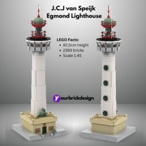 Custom LEGO® Lighthouse (J. C. J. van Speijk Lighthouse in Egmond)